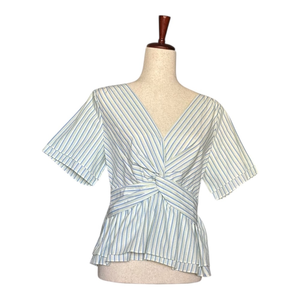 New Derek Lam 10 Crosby Top Caspien Twist Front Blouse Size 8 and 12